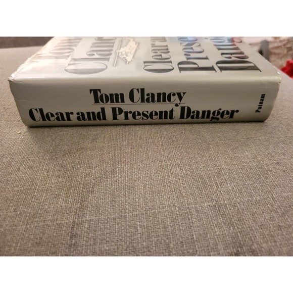 Clear and Present Danger. Tom Clancy 1st Print, 1st Edition. HC, DJ. 1989 - Picture 5 of 11